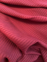 Charger l'image dans la galerie, Jersey de bambou côtelé - Bourgogne