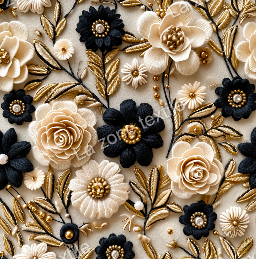 Précommande: Broderie floral 3D