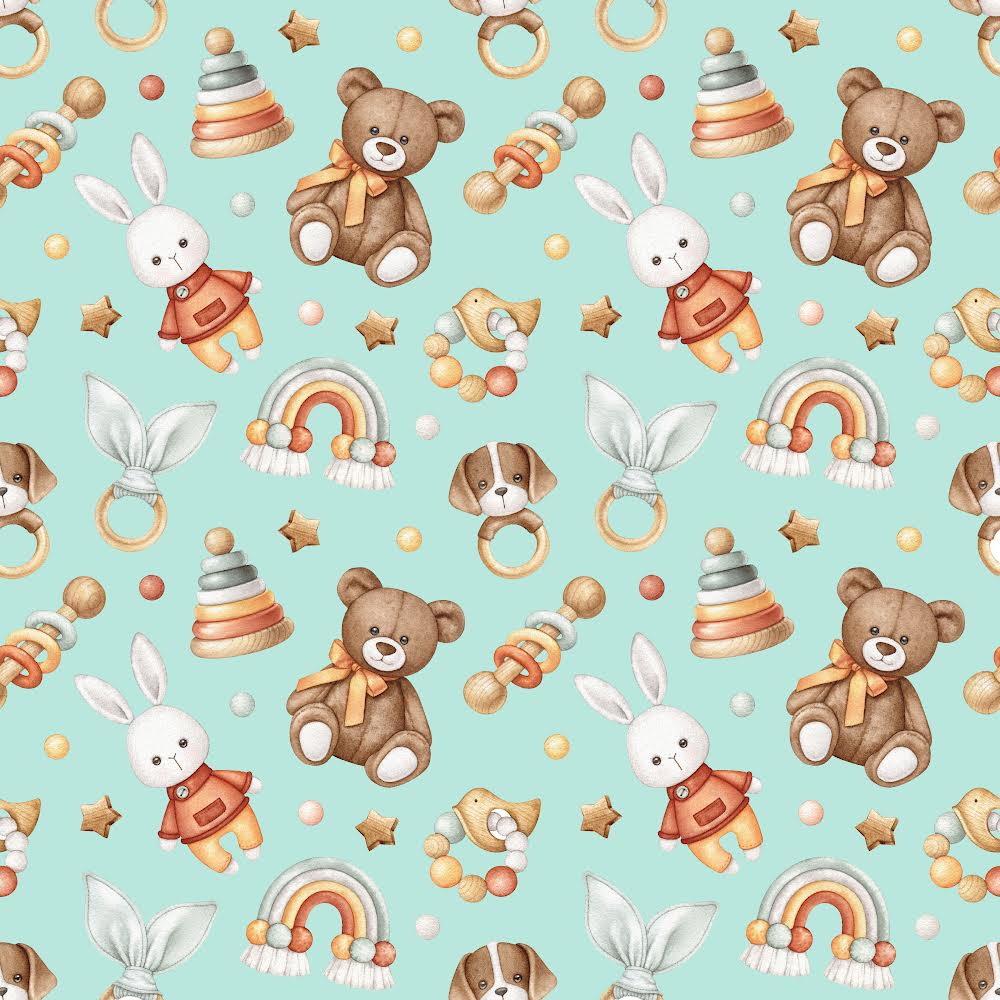 Précommande: Bébé ourson menthe