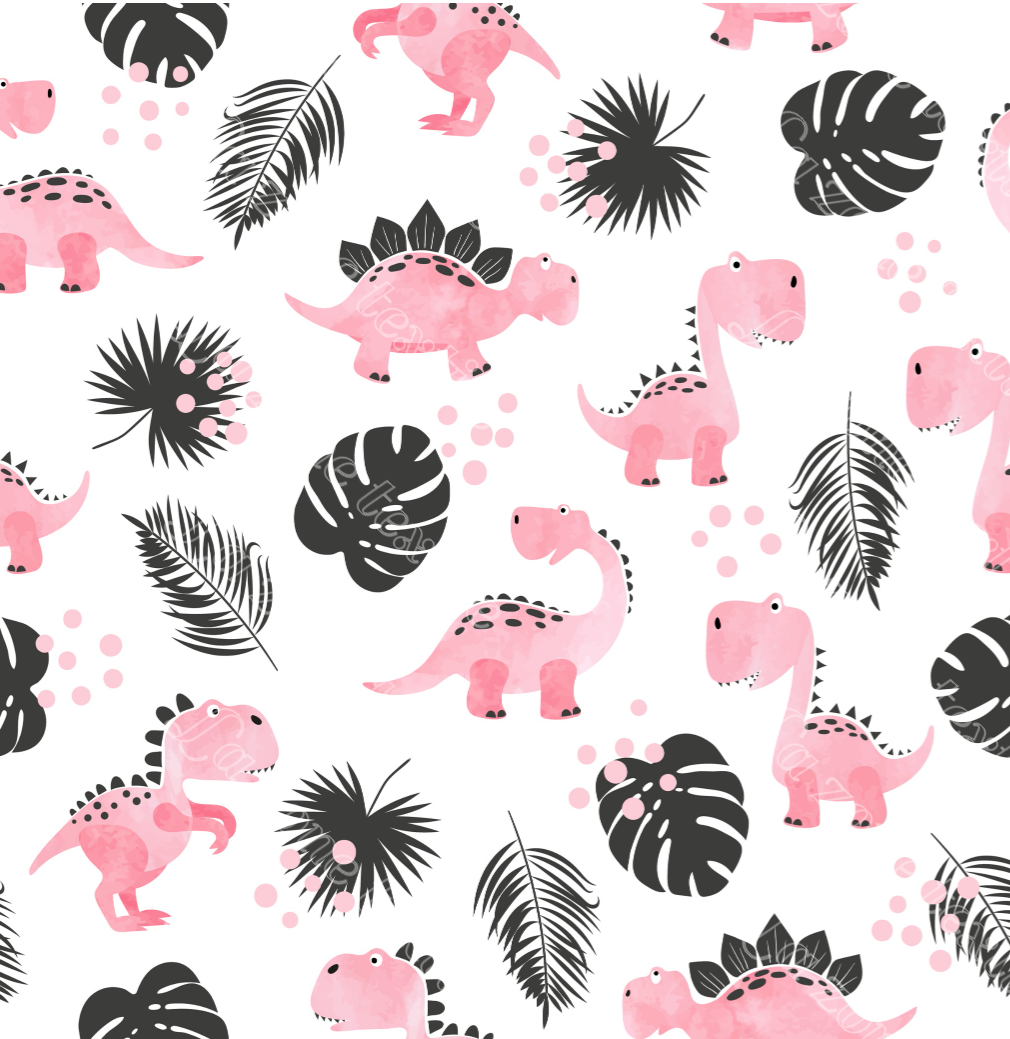 Précommande: Dino rose et feuillage