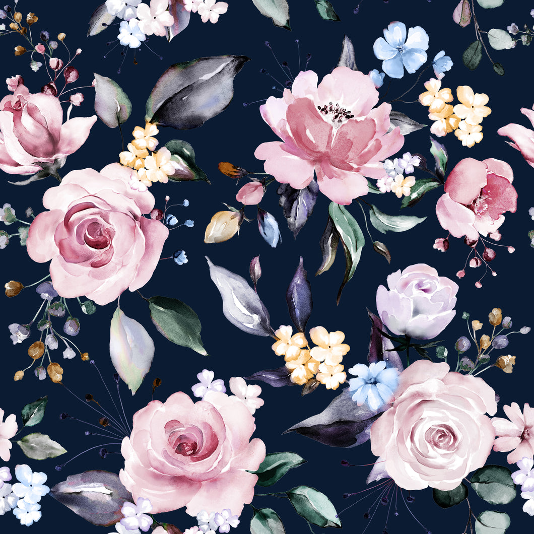 Précommande: Fleuri sur fond bleu